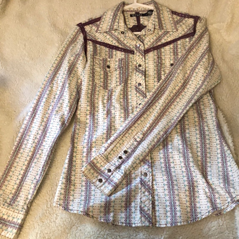 Cruel girl button down show/rodeo shirt